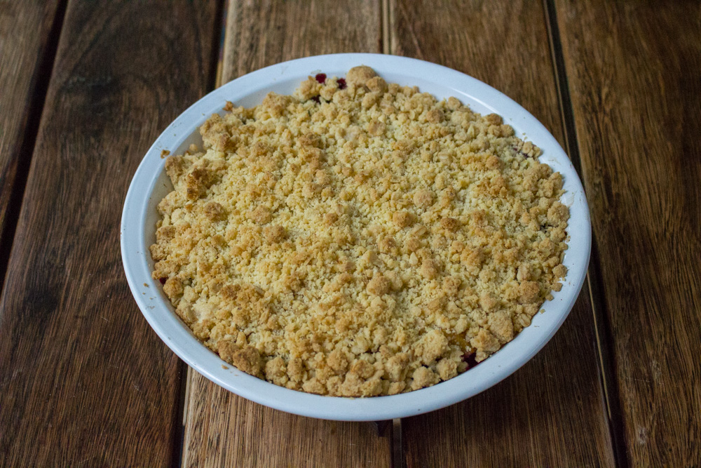 rhubarb crumble