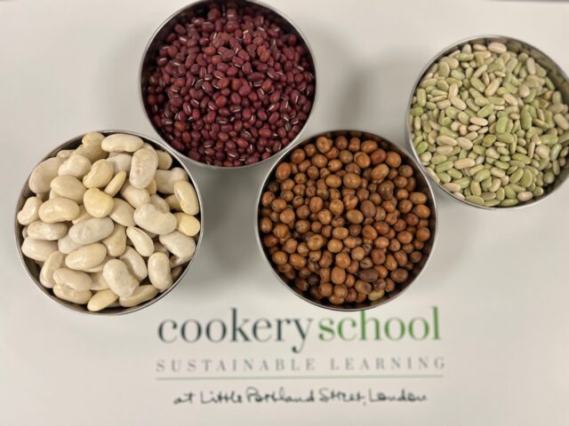 Beans and pulses at Cookery School Little Portland Street